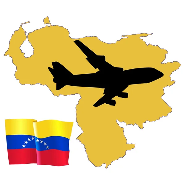 Fly me to the Venezuela — Stock Vector