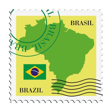 Mail to/from Brazil clipart