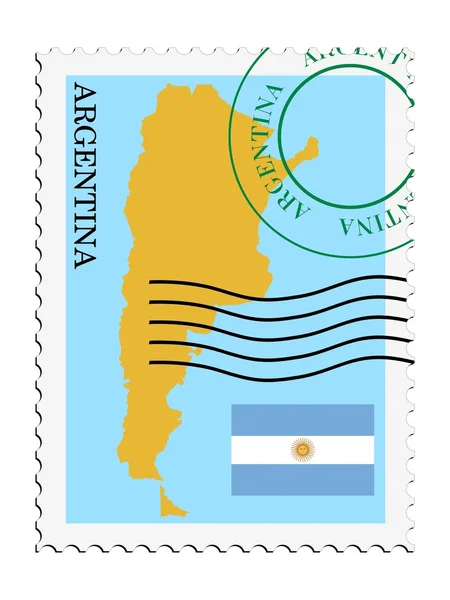 Arjantin 'e gelen posta — Stok Vektör