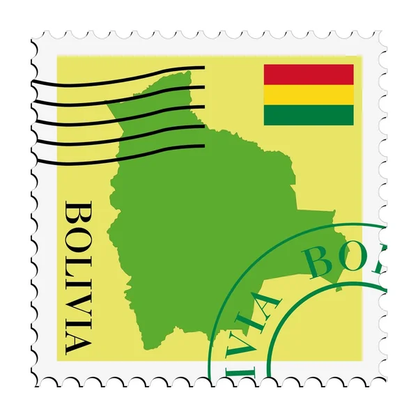 Mail către / de la Bolivia — Vector de stoc