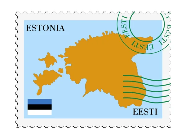 Courrier à destination / en provenance d'Estonie — Image vectorielle