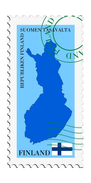 Ταχυδρομείο προς / από τη Φινλανδία — Διανυσματικό Αρχείο