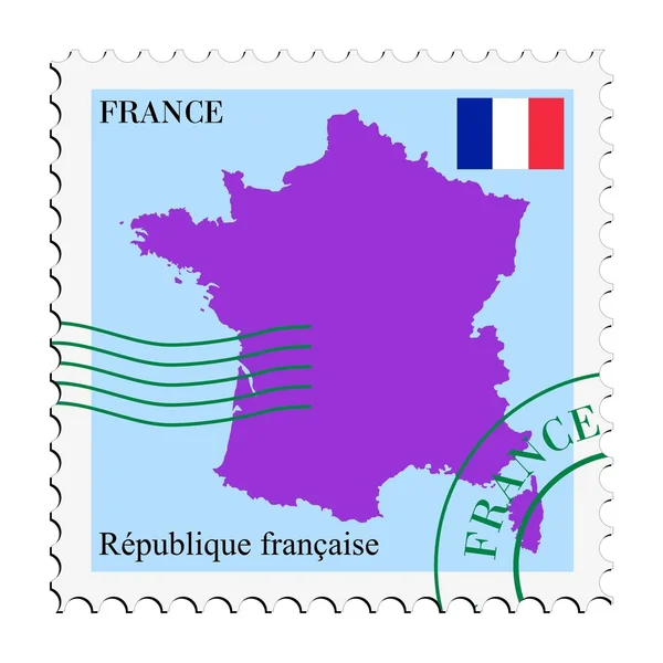 Post till / från Frankrike — Stock vektor