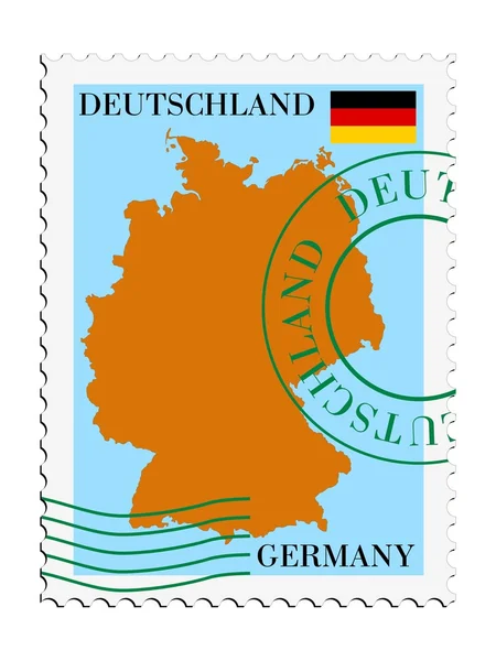Post til / fra Tyskland – stockvektor
