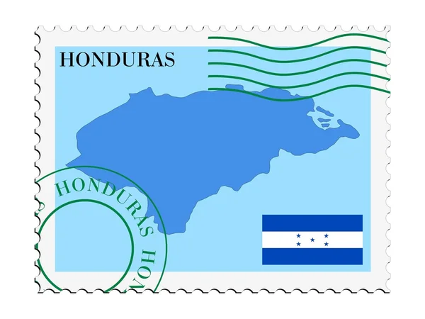 Courrier à destination / en provenance du Honduras — Image vectorielle