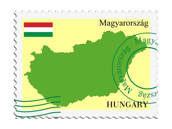 우편 배달: 헝가리로부터 — 스톡 벡터