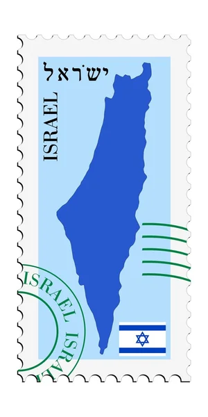 寄往/寄自以色列的信件 — 图库矢量图片