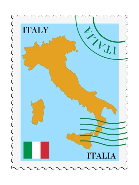 Ταχυδρομείο από / προς Ιταλία — Διανυσματικό Αρχείο
