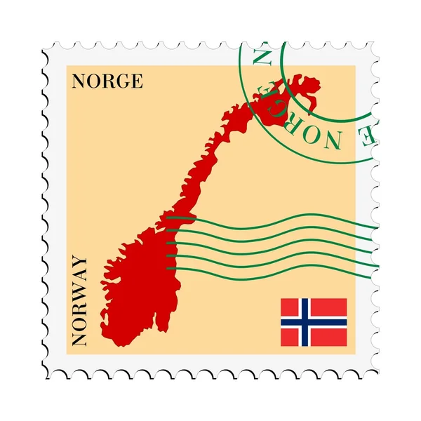 Poczta do / z Norwegii — Wektor stockowy