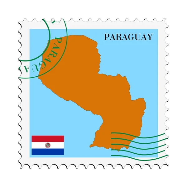 Correo a / desde Paraguay — Vector de stock