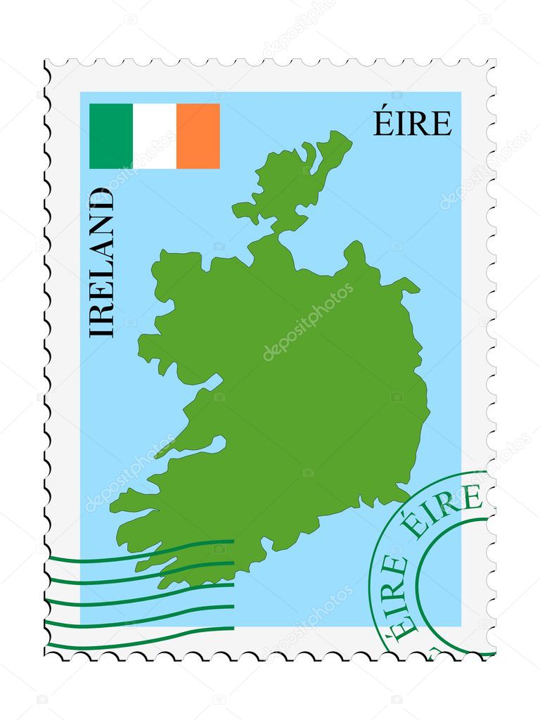Mail to/from Ireland — Stock Vector © Perysty 3303778