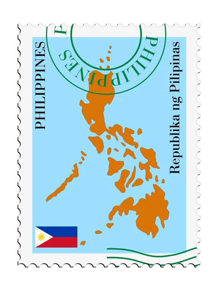 Courrier en provenance / à destination des Philippines — Image vectorielle