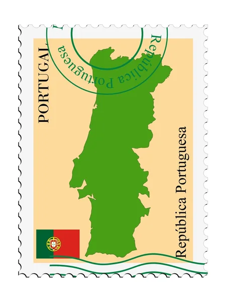 Ταχυδρομείο από / προς την Πορτογαλία — Διανυσματικό Αρχείο