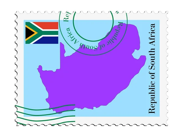 Güney Afrika 'ya giden / gelen posta — Stok Vektör