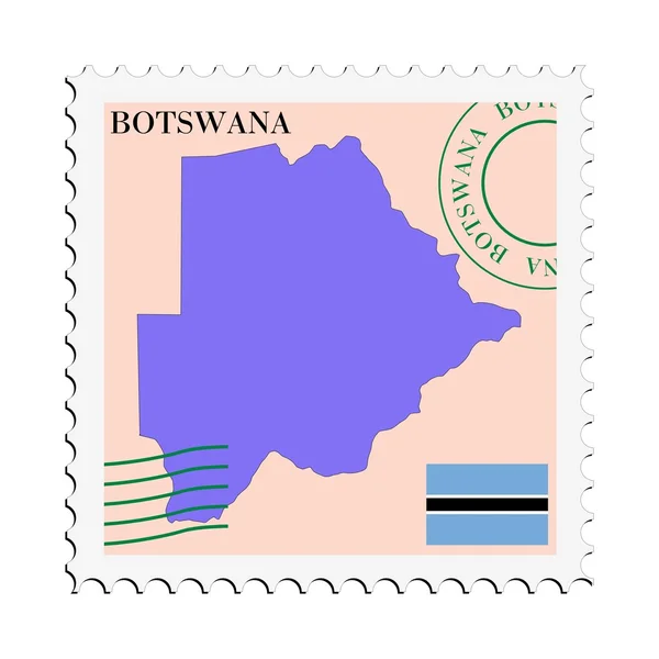 Post till / från Botswana — Stock vektor