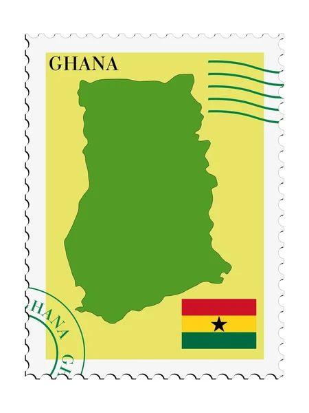 Courrier à destination / en provenance du Ghana — Image vectorielle