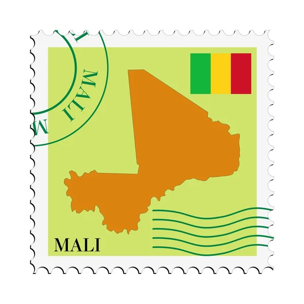 Courrier à destination / en provenance du Mali — Image vectorielle