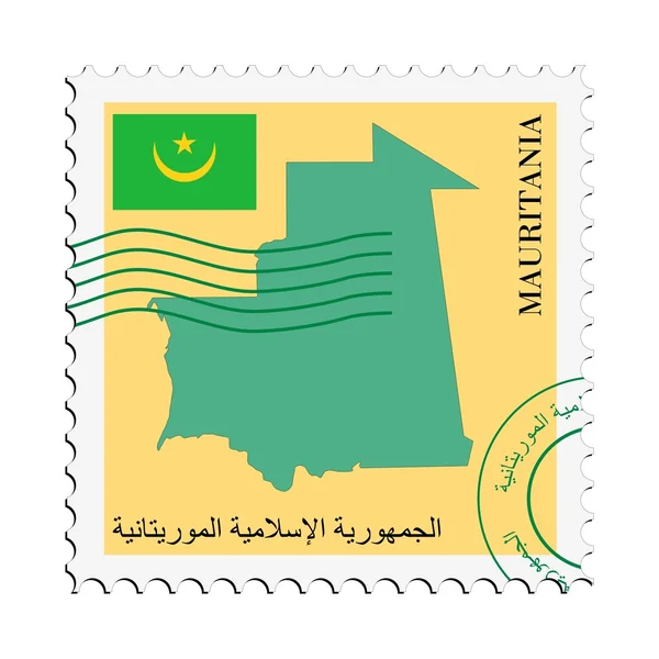 Ταχυδρομείο προς / από τη Μαυριτανία — Διανυσματικό Αρχείο