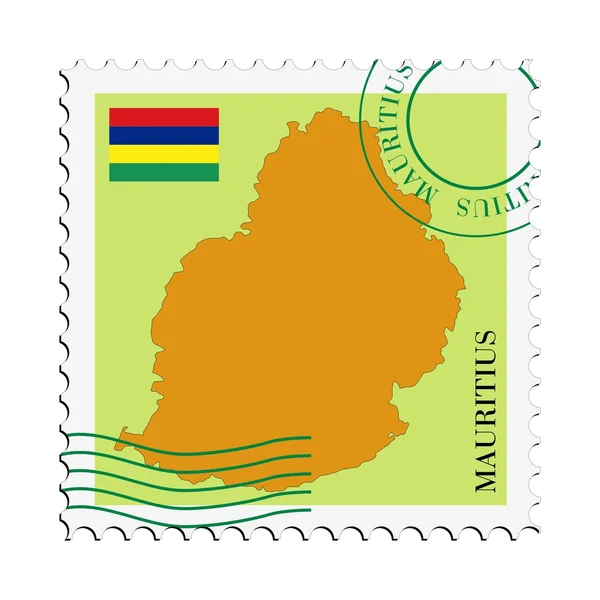Mauritius 'a gelen / giden posta — Stok Vektör