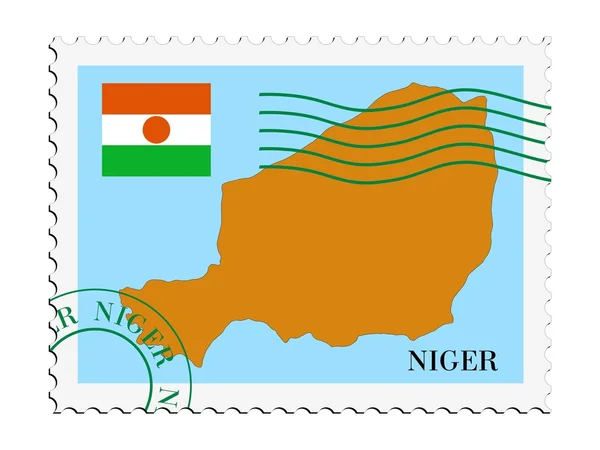 Levél Nigerbe / Nigerből — Stock Vector