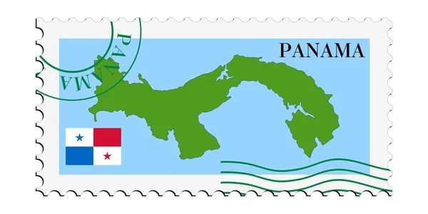 Courrier depuis / vers Panama — Image vectorielle