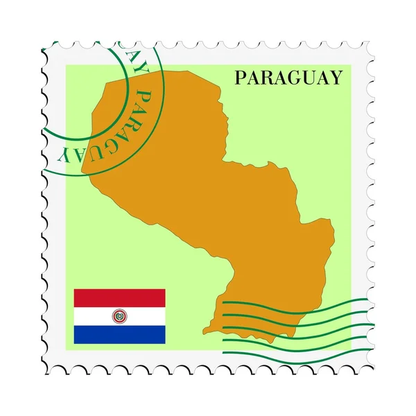 Correo a / desde Paraguay — Archivo Imágenes Vectoriales