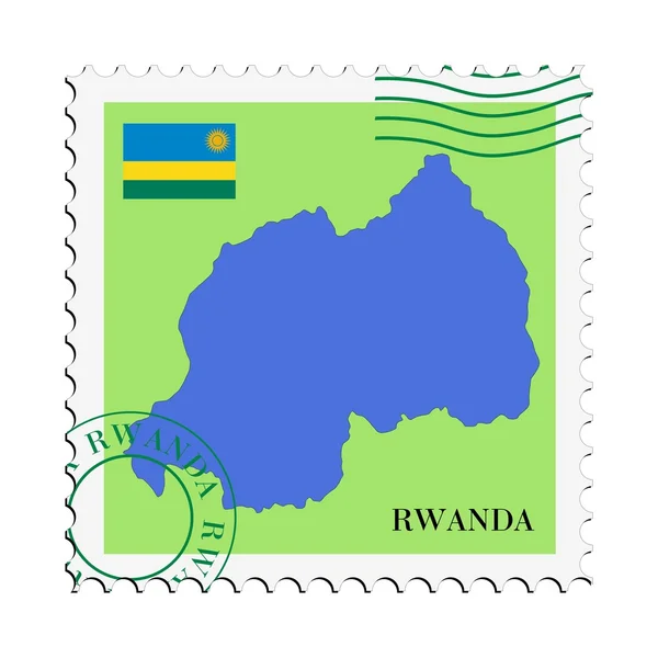 Rwanda 'ya gelen / giden posta — Stok Vektör