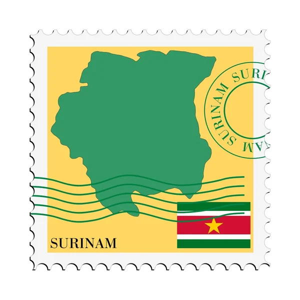 Mail till/från Surinam — Stock vektor