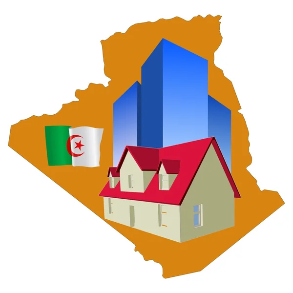 Immobilien in Algerien — Stockvektor