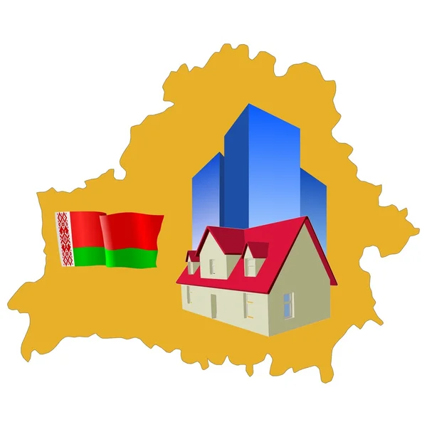 Real estate in Belarus — Stock Vector
