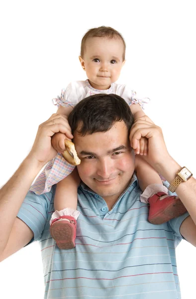 stock image Father with baby