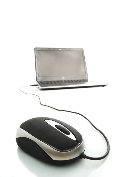 Laptop mysz — Zdjęcie stockowe