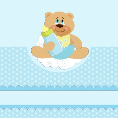 Baby's greetings card clipart