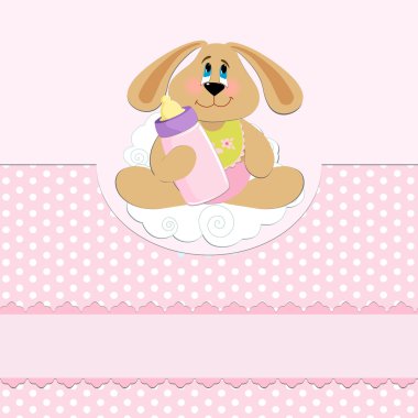 Baby's greetings card clipart