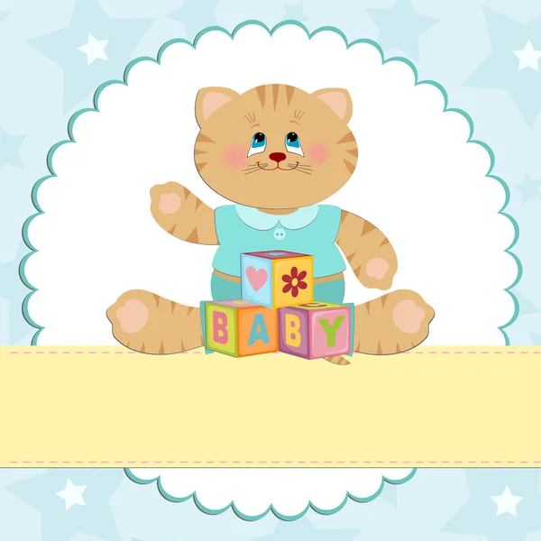 Baby's greetings card — Stock Vector