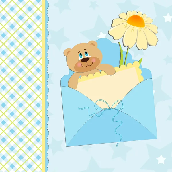 赤ちゃんのグリーティング カード — ストックベクタ