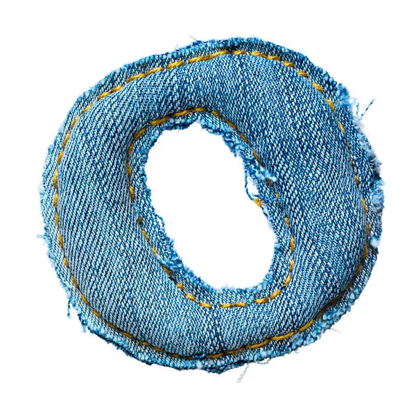 Alfabeto de una letra de jeans —  Fotos de Stock