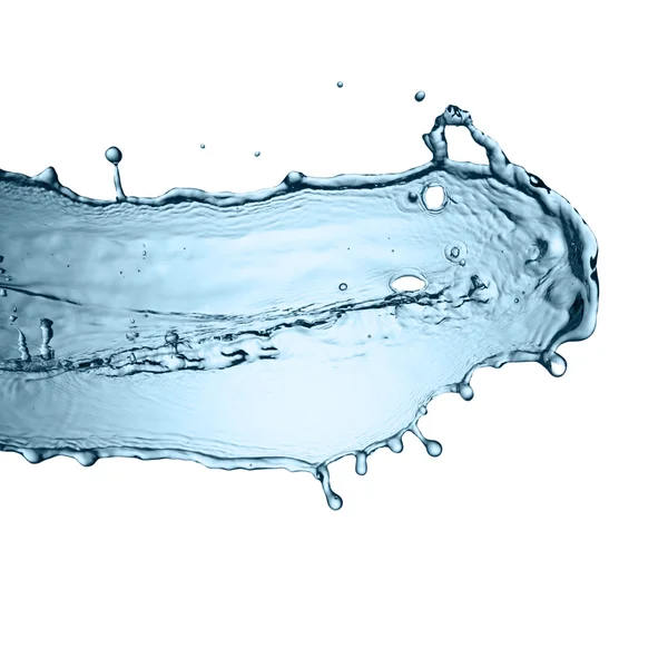Φωτογραφία του splash water απομονωθεί σε λευκό — Φωτογραφία Αρχείου