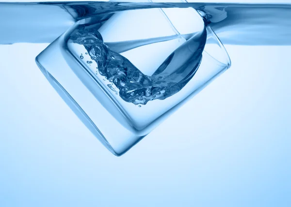 Close up view of the splash in water — Stock Photo, Image