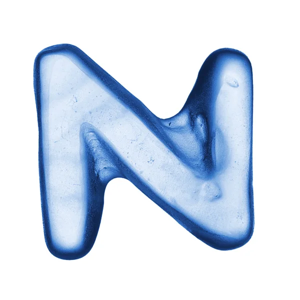 Uma letra de gelatina alfabeto doce — Fotografia de Stock