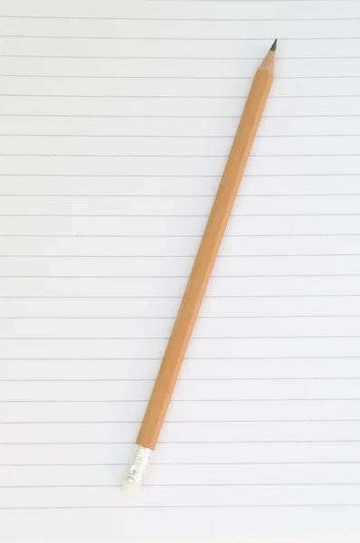 Bleistift und Notizbuch — Stockfoto