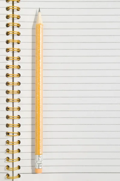 Notatnik i ołówek — Zdjęcie stockowe