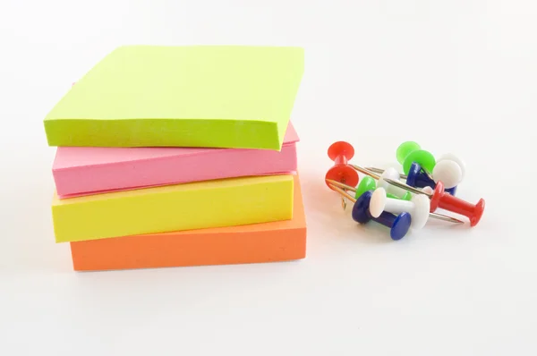 Adesivi e pulsanti colorati — Foto Stock