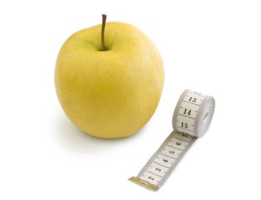 elma ve ölçme metre