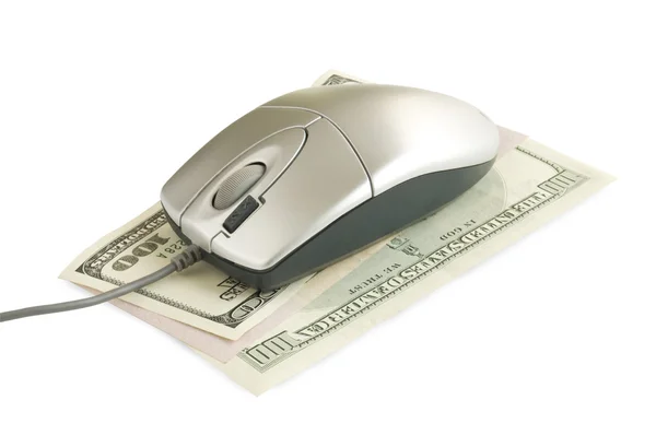 ドルでのコンピューターのマウス — ストック写真