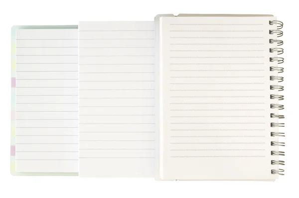 Três caderno — Fotografia de Stock