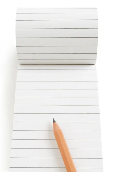 笔记本和铅笔 — 图库照片