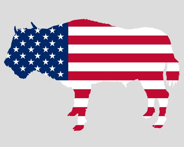 Buffalo a csillagok és a csíkok — Stock Fotó