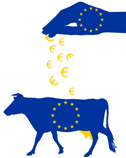 Subvenções europeias ao leite — Fotografia de Stock