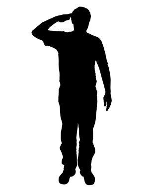 Military salute clipart